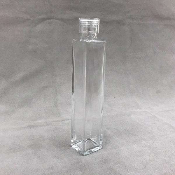 ボトル　１０３４−Ｂ２　２００ｍｌ　角ストレート　透明キャップ