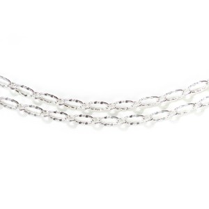 メーター販売 小判チェーン シルバー 4mm